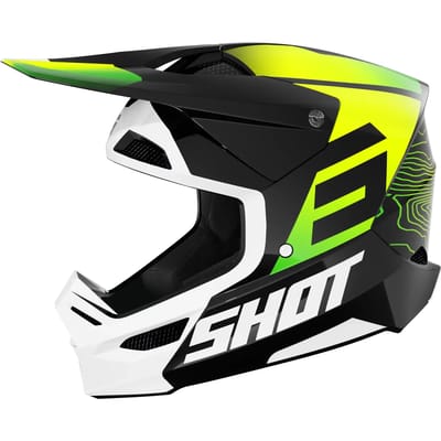 Kinderen motocross helm vizier Shot Race Gear Furious Apex