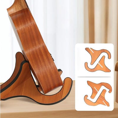 Houten Ukelele standaard - Set van 2 voor Ukeleles en kleinere muziekinstrumenten