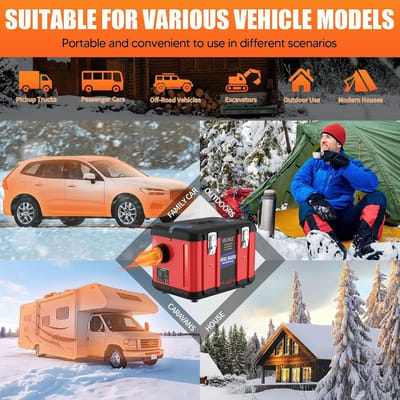 Krachtige 8kW 12V Dieselverwarming met LCD en Afstandsbediening voor Bus, Vrachtwagen en Camper