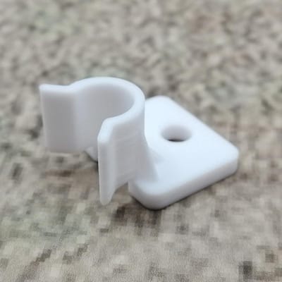 Vervangende Deurhaak - Koelkasthaak Vriezerhaak - Koelkast Reparatie - 3D Geprint Onderdeel - 2.4 x 2 x 1.5 cm - Wit