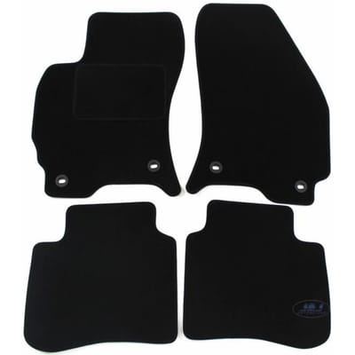 Zwarte Velours Vloermat - J&J AUTOMOTIVE - Ford Mondeo 2000-2007 - Op Maat Gemaakt - Antislip - Waterdicht zwart
