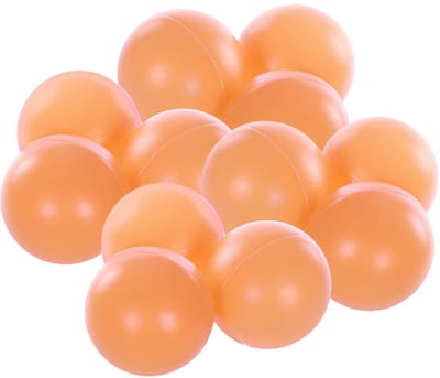 SportX Tafeltennisballen setje - 12x balletjes - kunststof - oranje - pingpong balletjes