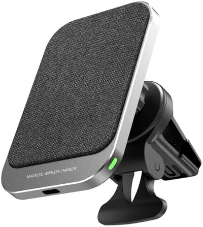 LuxeBass Draadloos Magnetisch Autolader Autohouder | Universeel Telefoonhouder met 15W Fastcharge Draadloze oplader - LB640