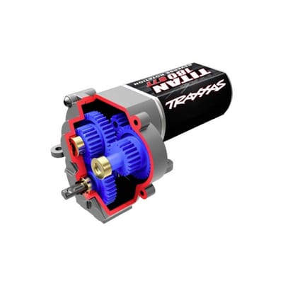 Traxxas TRX-9791X Transmissie en Motor compleet, toerentalreductie