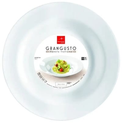 Bormioli Rocco Grangusto Diepe Pastabord 29,5 cm Wit Gehard Glas