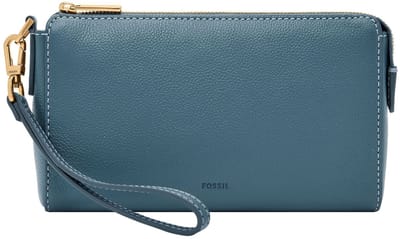 FOSSIL Polstas Utensil zak Gift Wristlet Drizzle Blauw