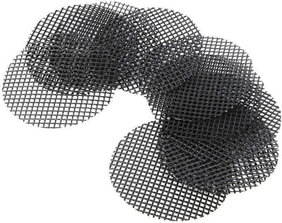 Tuinieren Bloempot Bodem Grid Mat Pad - Set van 10 Stuks - Plant Potten Bonsai Accessoire - 8cm Diameter - Tuinieren Benodigdheden