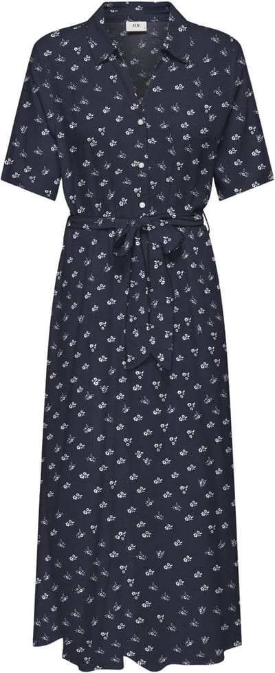 Jacqueline de Yong Jurk Jdystarsezen Life 2/4 Mididress Wvn 15320702 Night Sky/ Cloud Dancer Dames Maat - XS