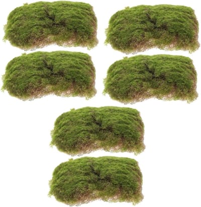 Kunstgras Matten - Nep Gras - Decoratie Hobby - Realistische Simulatie - 6 Stuks - Groen