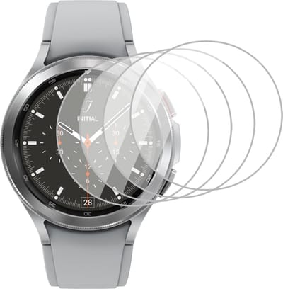 4x voor Screenprotector geschikt voor Samsung Watch 4 Classic 46mm - Folie Screen Protector geschikt voor Samsung Watch 4 Classic 46mm