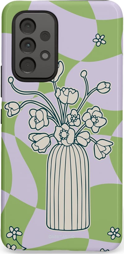 Casetastic Hoesje Geschikt voor Samsung A53 - Stijlvolle Beschermende Duo-layer Case - Bosje vol groen