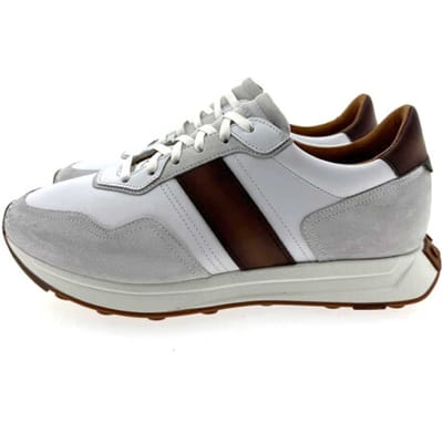 Magnanni Phoenix Sneakers - Leer - Heren - Wit - Maat 40