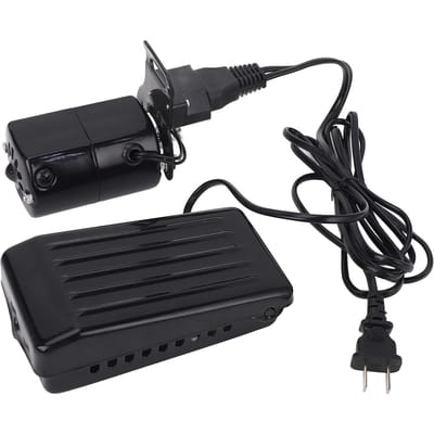 Huishoudelijke Naaimachine Motor Set Aluminiumlegering 180W 10000rpm Naaimachine Motor Kit met Voetpedaal Riem black