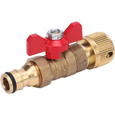 Kwartslag Kogelkraan NPT 3/8 Inch Binnendraad naar Buitendraad Waterleiding Adapter voor Hogedrukreiniger Autoslang