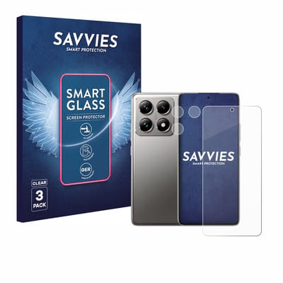 3 Stuks Savvies Screenprotector - geschikt voor Xiaomi 14T Pro (Voor+Camera) - beschermfolie glas transparant