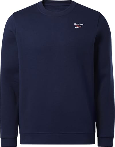 Reebok REEBOK IDENTITY SMALL LOGO FLEECE CREW Heren Sporttrui - Navy - Maat M