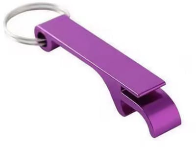 Sleutelhanger met flesopener - Bierfles opener - Fles opener - Paars - Bieropener Sleutelhanger - Cadeau - Keychain - Bottle opener - CHPN