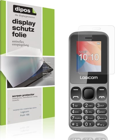 dipos – 4x Matte Beschermfolie geschikt voor Logicom Posh 186 | Krasbestendige & antireflecterende Screenprotector Ultra-Thin