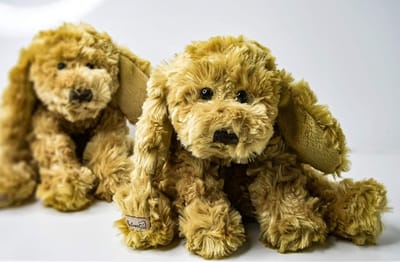 Hond Knuffel - Pluche Speelgoed - Knuffelen en Spelen - Zachte Vulling - 20 cm - Bruin