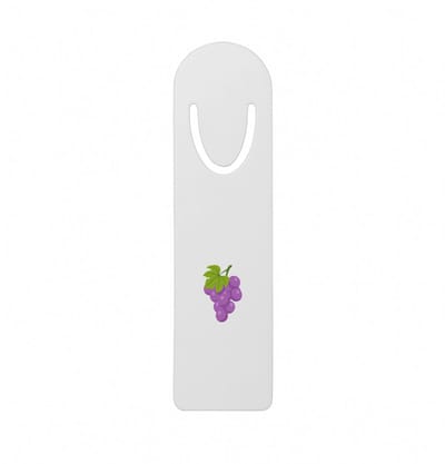 Hacebo® - Druiven metalen boekenlegger - Fruitschaal - Fruit liefhebbers - Trosvruchten - blauwe druiven - gezond eten Bladwijzer boekenleggers - 12.7 cm x 3.2cm