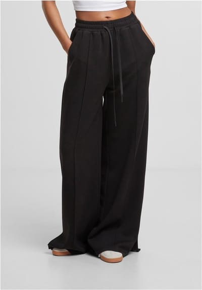 Urban Classics Soft Touch Palazzo Broek Vrouwen Dames Stoffen broek - zwart - S