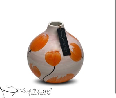 Vaas - Decoratie - Villa Pottery - Voorjaarscollectie - Keramiek - Francis 1_1 Pink/Orange