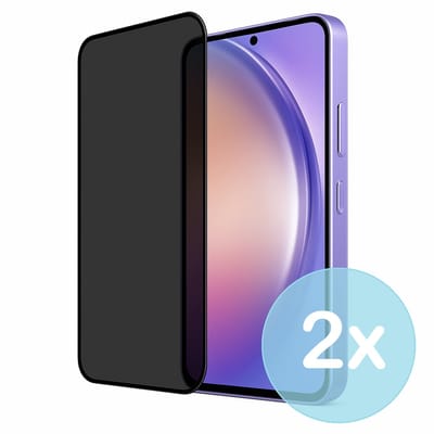 Privacy Screenprotector Geschikt voor Samsung Galaxy A54 – Anti-Gluren – Krasbestendig Gehard Glas 9H – Volledige Dekking – 2-Pack – FuturiQ