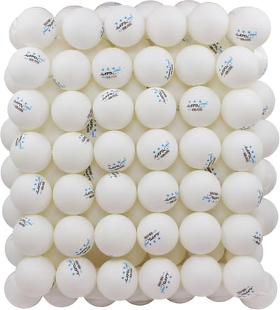 Set van 100 witte tafeltennisballen - Geavanceerde trainingsballen