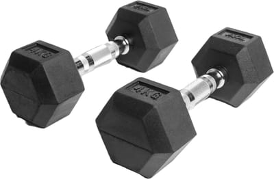 AJ-Sports Hex Dumbells 4kg - 2 x 4 kg Dumbell - Gewichten - Dumbells set - Gewichten set - Halterset - Fitness gewichten - Krachttraining - Fitness
