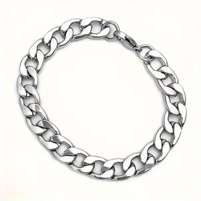 Bovista Armband - Staal - Nep Zilver - Heren - 3 Stuks