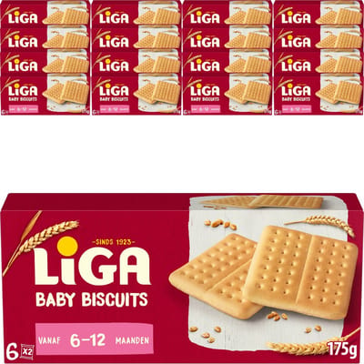 LiGA Baby Biscuits Vanaf 6-12 Maanden 16 x 175g (6 x 29,1g) - Koek