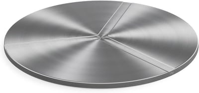 Vuurschaal Deksel - Afdekking Vuurkorf - Veilig Afsluiten - Voorkomt Waterophoping - 70 cm Diameter - Geborsteld Zilver