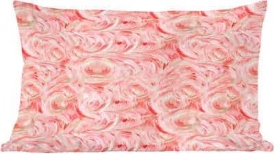 Sierkussens - Kussentjes Woonkamer - 60x40 cm - Vloeiend - Olieverf - Roze