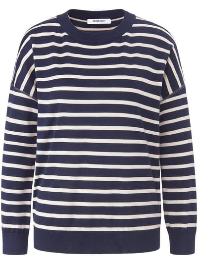 Trui 100% SUPIMA®-katoen Van Peter Hahn blauw