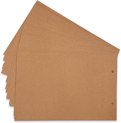 40 Stuks Fotoalbum Kraft Papier Pagina's 28 x 18 cm, Navulbladen voor Scrapbook en Avonturenboek