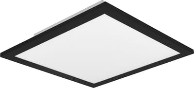 REALITY ALPHA - Plafondlamp - Zwart mat - incl. 1x SMD 13,5 W - Wand- en plafondmontage - Lichtbron niet vervangbaar - Niet dimbaar