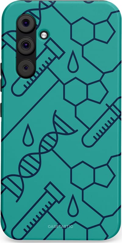 Casetastic hoesje geschikt voor Samsung Galaxy A54 (2023) 5G - Dubbellaagse bescherming - DNA Creaties - Fashion Case - Turquoise
