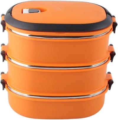VHV - Lunchbox - geïsoleerde roestvrijstalen lunchbox met 1-3 vakken - lekvrije broodtrommel voor school en werk