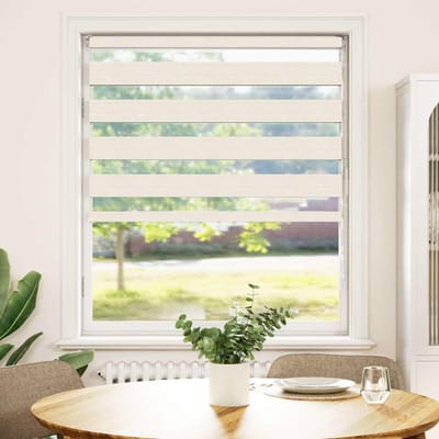 vidaXL - Zebra - rolgordijn - 100x100 - cm - stofbreedte - 95,9 - cm - marmerbeige
