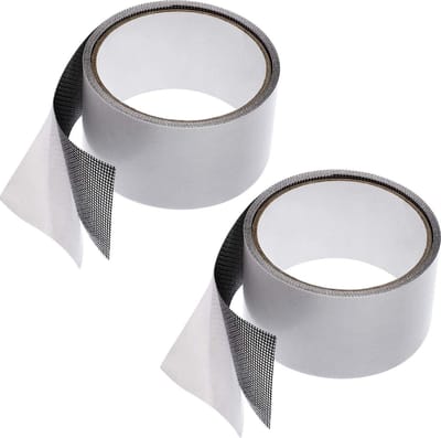 Hor Reparatie - 2 Stusk - 5M*50mm - Muggennet Reparatie Tape - Muggengaas Plakband - Horrengaas Tools - Repareer Vliegenhor - Raamhor Tape - sterk plakband van glasvezel - voor het repareren van ramen en deuren