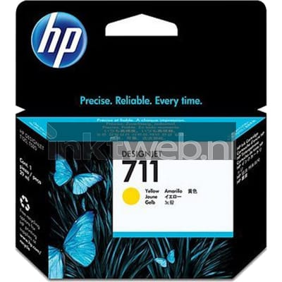 Inktcartridge hp cz132a 711 geel