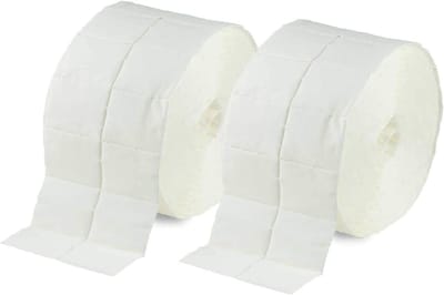Cellulose Pads - Nageldoekjes Remover - Nageldesign Aanbrengen - Pluisvrij 12-laags - 10 Rollen x 500 Stuks - Wit