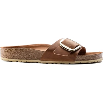 Damessandalen Birkenstock Madrid Big Buckle Natural Leather Oiled
