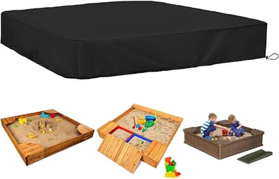 Zandbakhoes - Zandbakdeksel - Buitenspelen beschermen - Waterdicht uv-bestendig - 180x180cm - Zwart