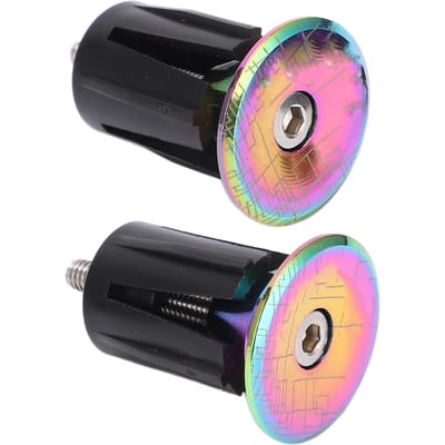 2 STUKS Mountainbike Stuureinddoppen Opblaasbaar Verstelbaar Geplateerd Kleurrijk Aluminiumlegering pink
