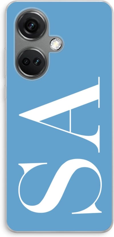 Gepersonaliseerd - Case Company® - Hoesje geschikt voor OnePlus Nord CE 3 hoesje - Monogram N°2 - Soft Cover Telefoonhoesje - Bescherming aan alle Kanten en Schermrand