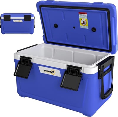Geïsoleerde Koelbox - Draagbare IJskoeler - Buitenreizen Kamperen - Houdt 72 Uur Warm - 426 Liter - Donkerblauw