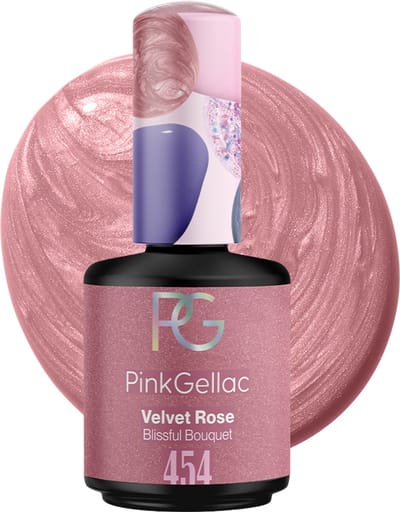 Pink Gellac Gellak - 454 Velvet Rose - Blissful Bouquet Collectie - 15ml - Gel Nagellak