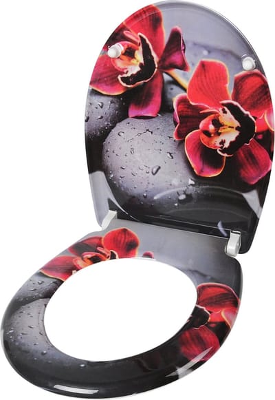 Toiletbril - Soft Close - WC Bril - O Shape - Toilet - Cover - Printje - Bloemen
