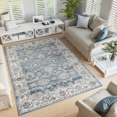 Tapiso Dubai Vloerkleed Oriental Oosters Grijs Tapijten Maat- 120x170